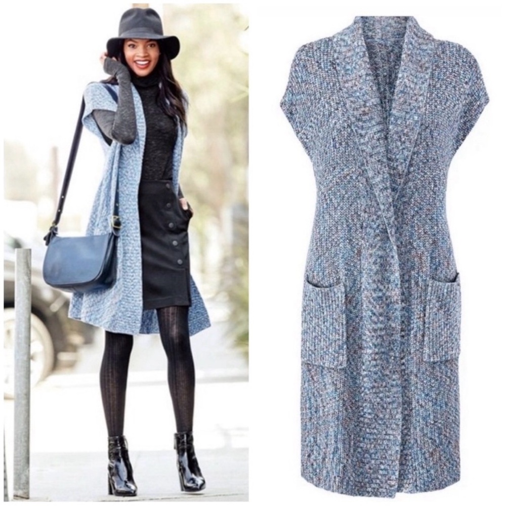 Cabi Cable Knit Long Duster Cardigan Love Carol Collection Size XS Style #3165